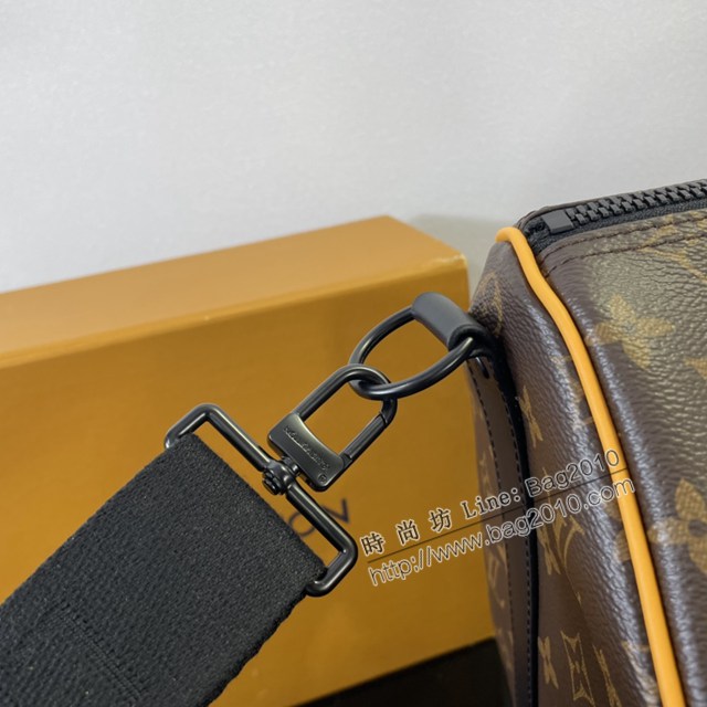 Lv路易威登2023專櫃新款Keepall Bandoulière45旅行袋 LV老花男士手提旅行包 M46703 ydh5214